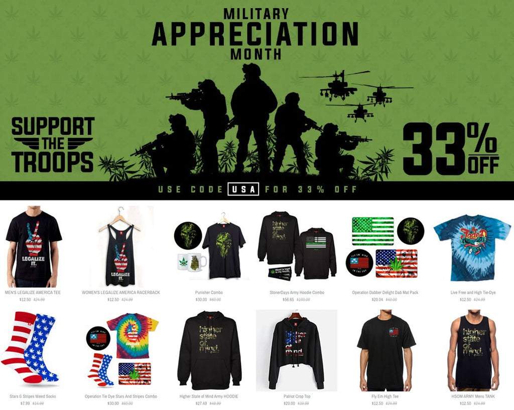 Military Cannabis Clothing: Operation Support The Troops