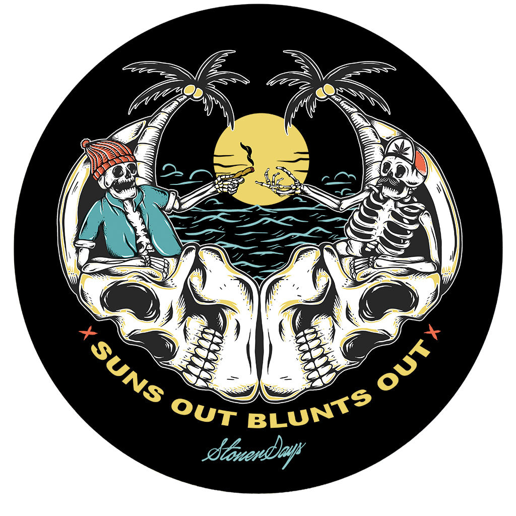 Suns Out Blunts Out 8" Round Dab Mat