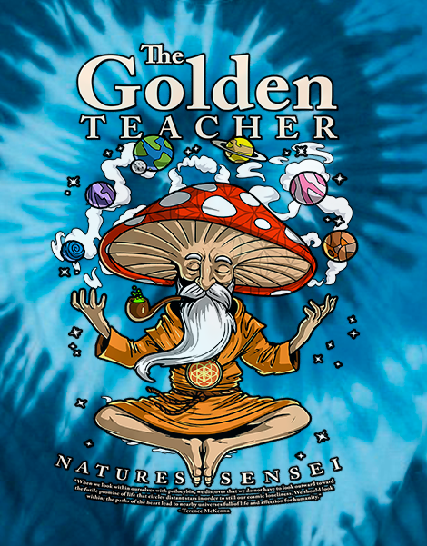 The Golden Teacher Blue Tie dye