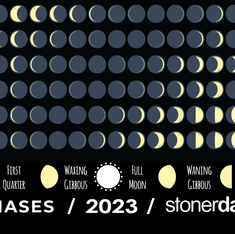 2023 Moon Phases Dab Mat