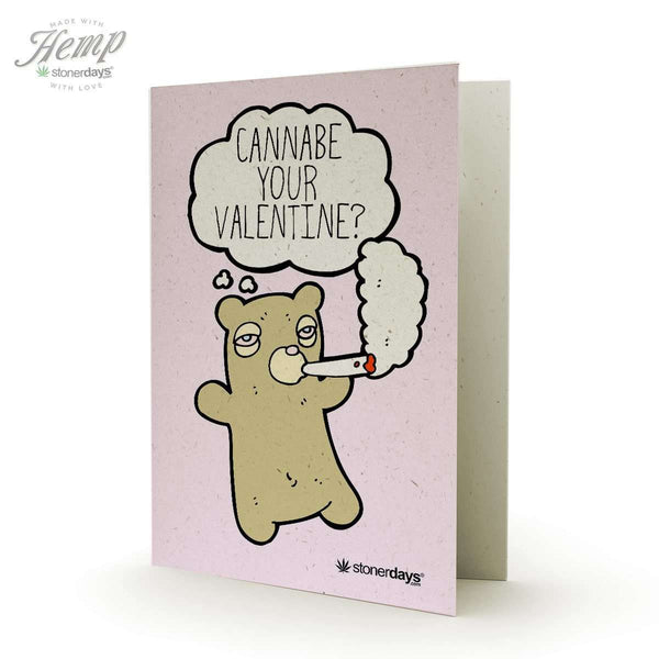 pothead valentines gift Cannabe Your Valentine Hemp Valentine's Day Card – StonerDays