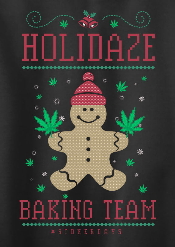 Holidaze Baking Team Crop Top Hoodie