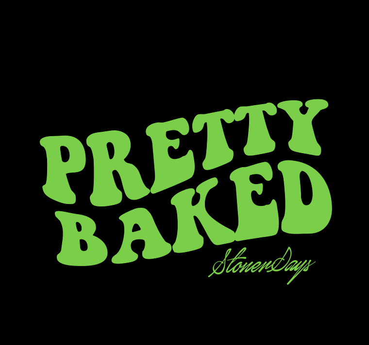 Pretty Baked Logo Green Crop Top Hoodie
