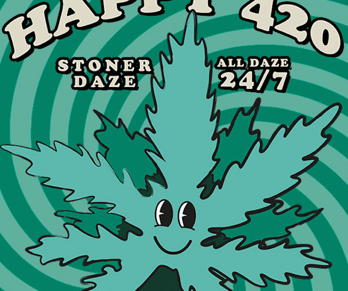 Happy 420 12x8" Dab Mat