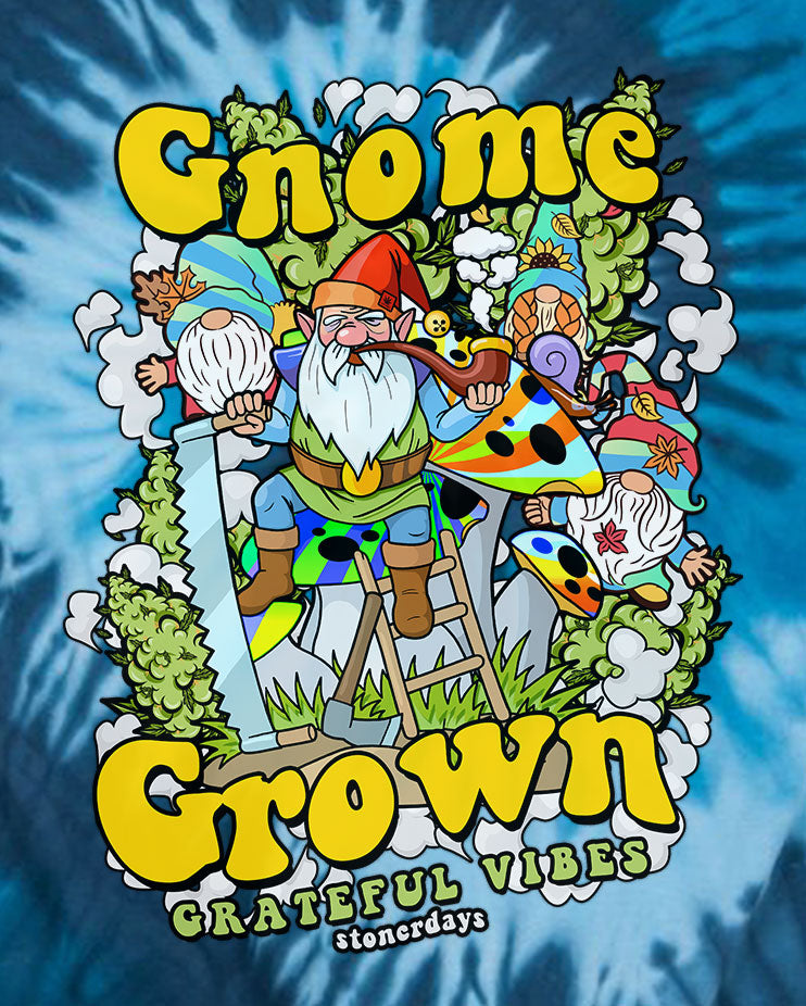 Gnome Grown Blue Tie dye
