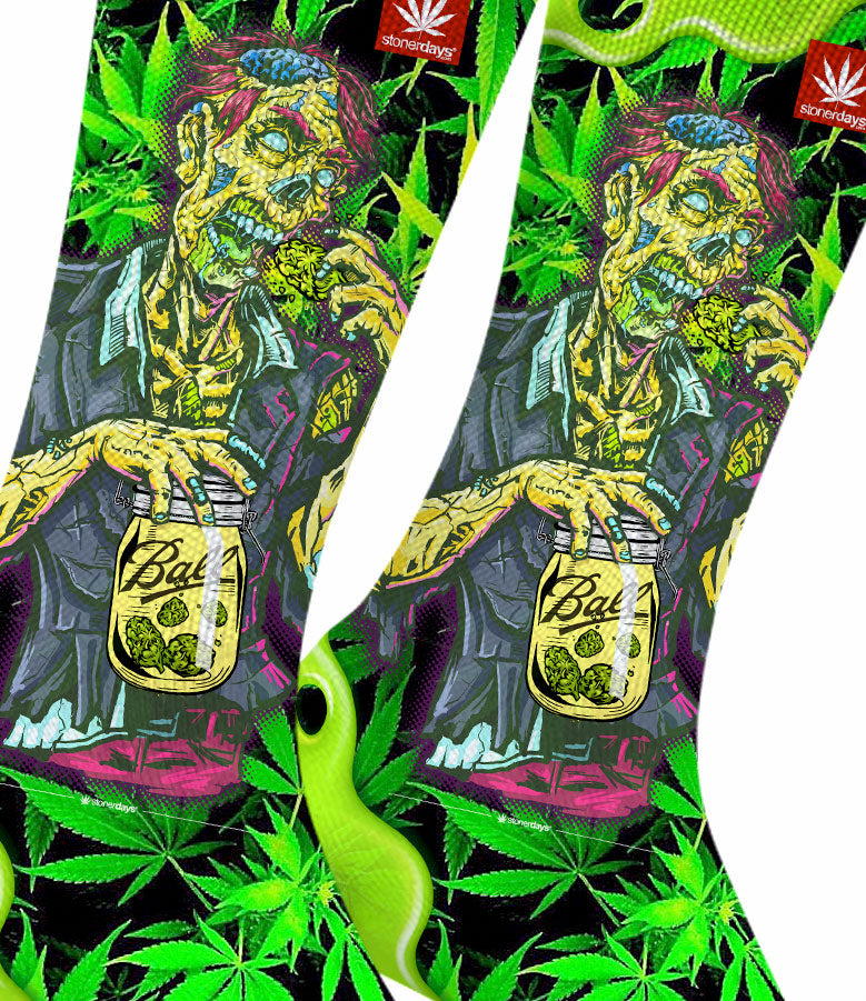 Zooted Zombie Weed Socks