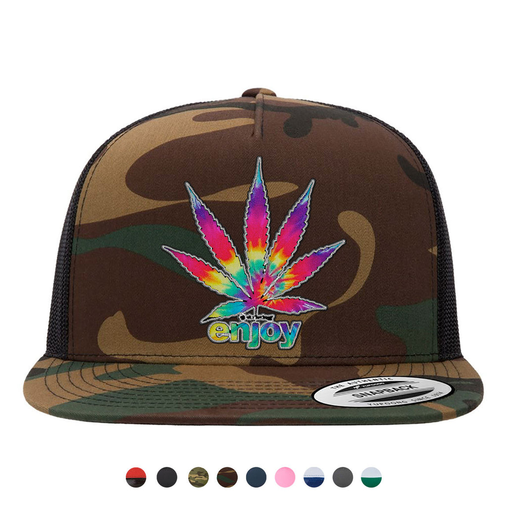 Enjoy Tie Dye Snapback Hat