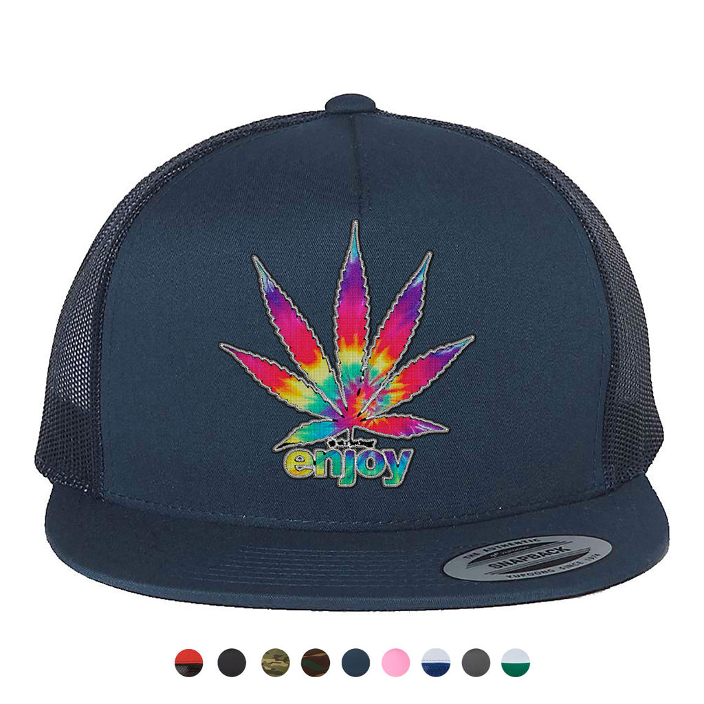 Enjoy Tie Dye Snapback Hat