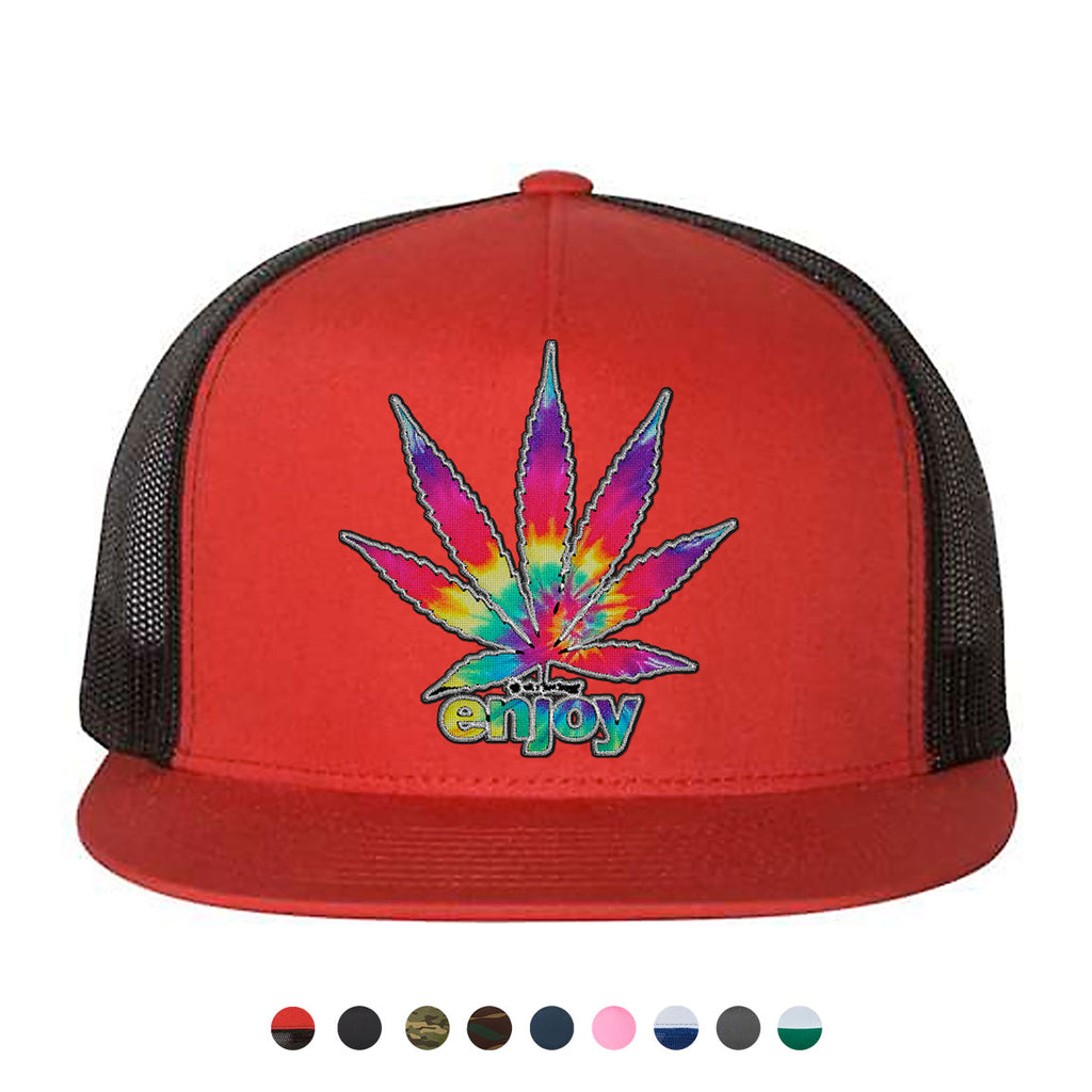 Enjoy Tie Dye Snapback Hat