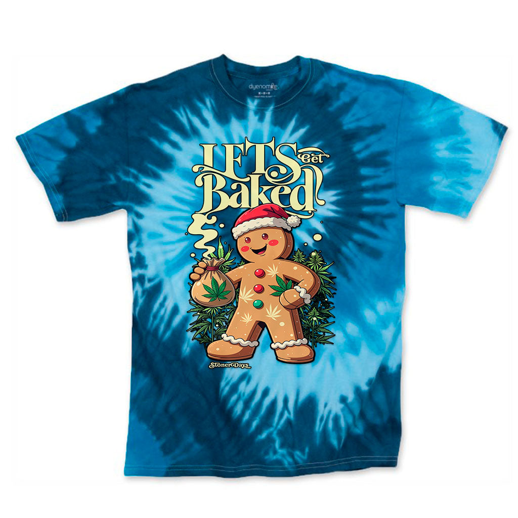 Gingerbread Blue Tie dye