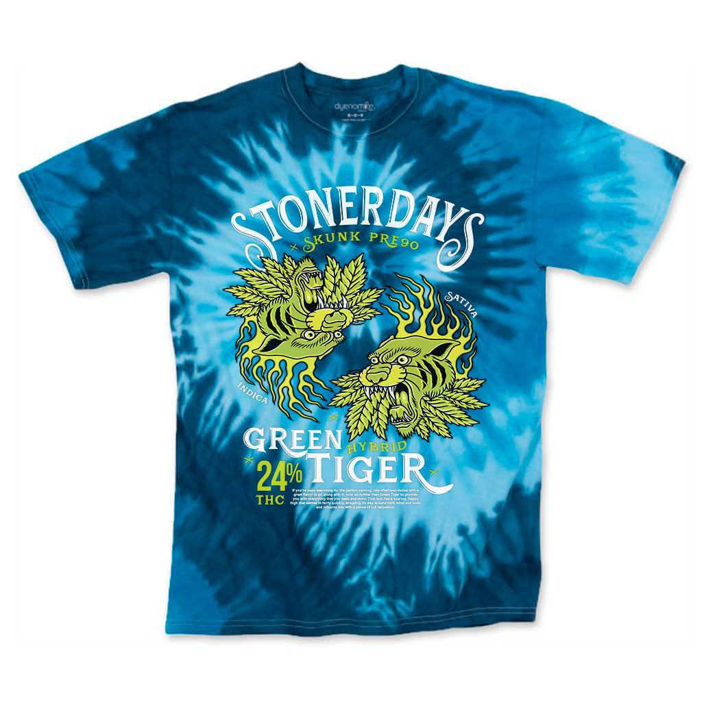 Green Tiger Blue Dream Tie dye