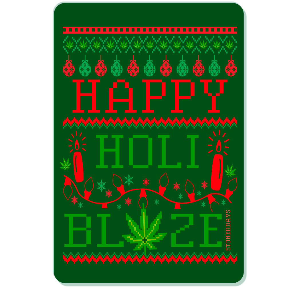 Happy Holiblaze Dab Mat