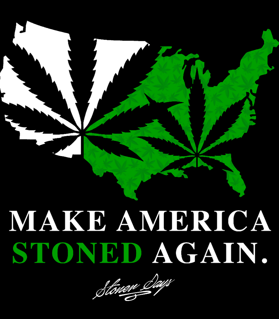 Make America Stoned Again Crop Top Hoodie