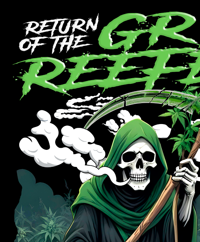 Return of the Grim Reefer women's racerback