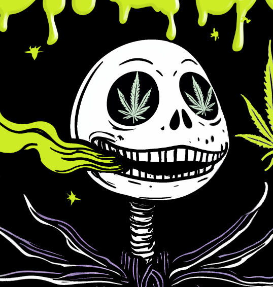 Smacked Skellington Dab Mat