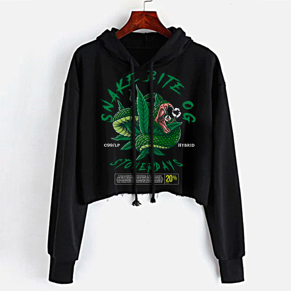 Snake Bite OG Crop Top Hoodie