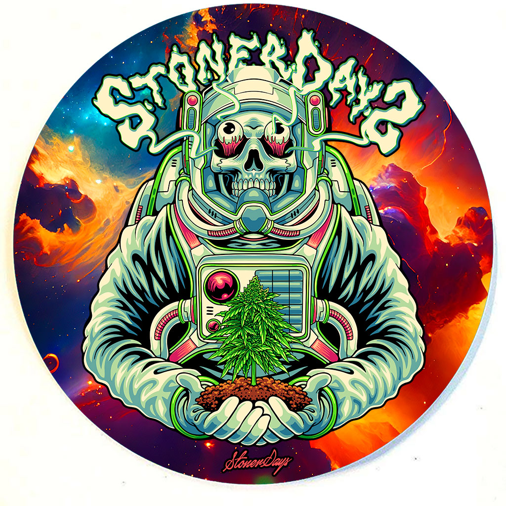 Spaced Out 8" Round Dab Mat