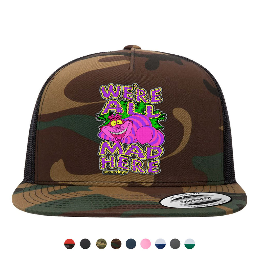 Were All Mad Here Snapback Hat