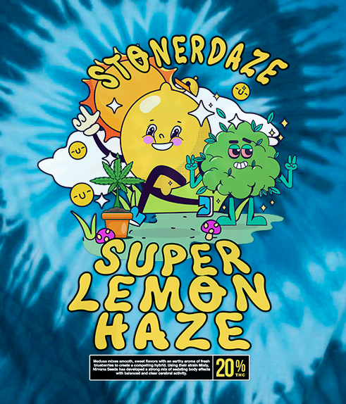 Super Lemon Haze Blue Tie dye