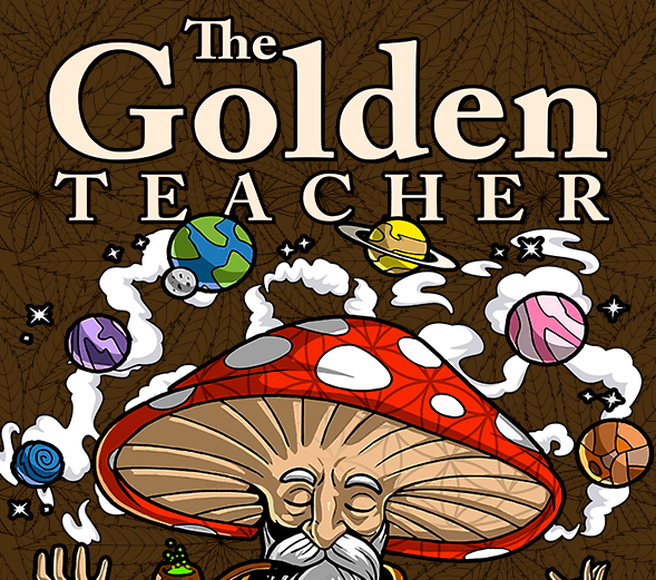 The Golden Teacher Large 12x8" Dab Mat