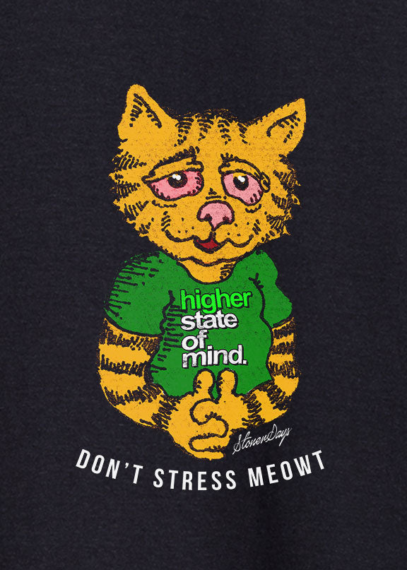 Don't Stress Meowt Rainbow Tie Dye Tee