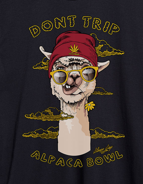 Don't Trip Alpaca Bowl Crop Top Hoodie
