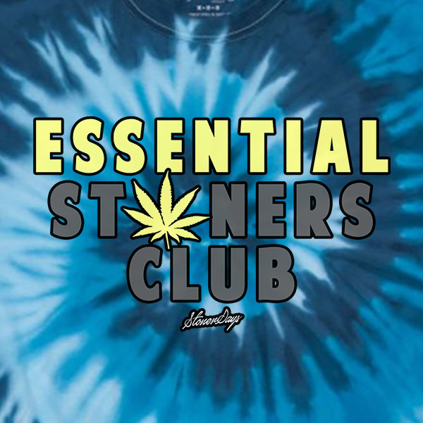 Essential Stoners Club Blue Tie Dye Tee