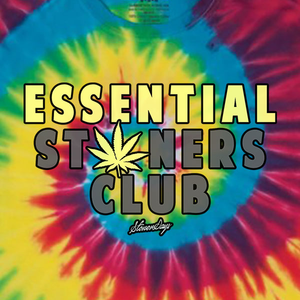 Essential Stoners Club Rainbow Tie Dye Tee