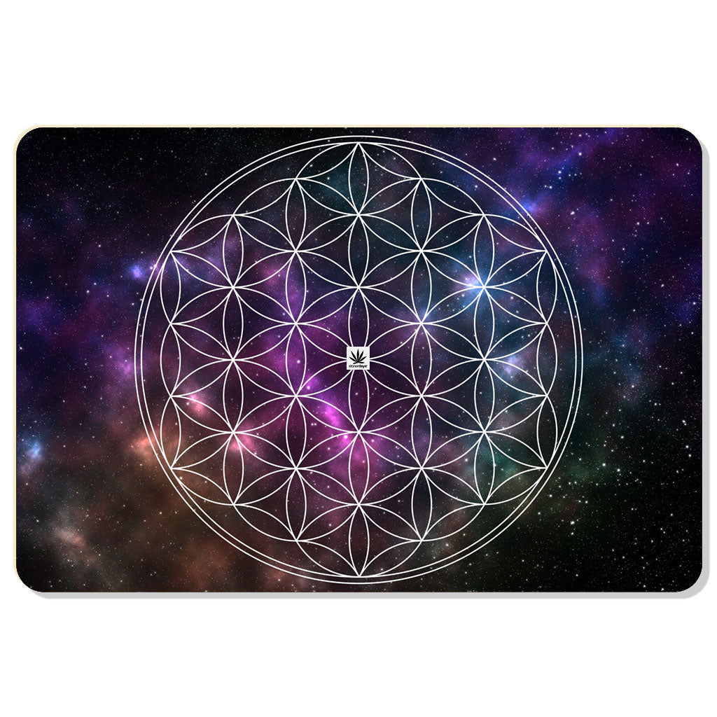 Flower Of Life Space Dab Mat