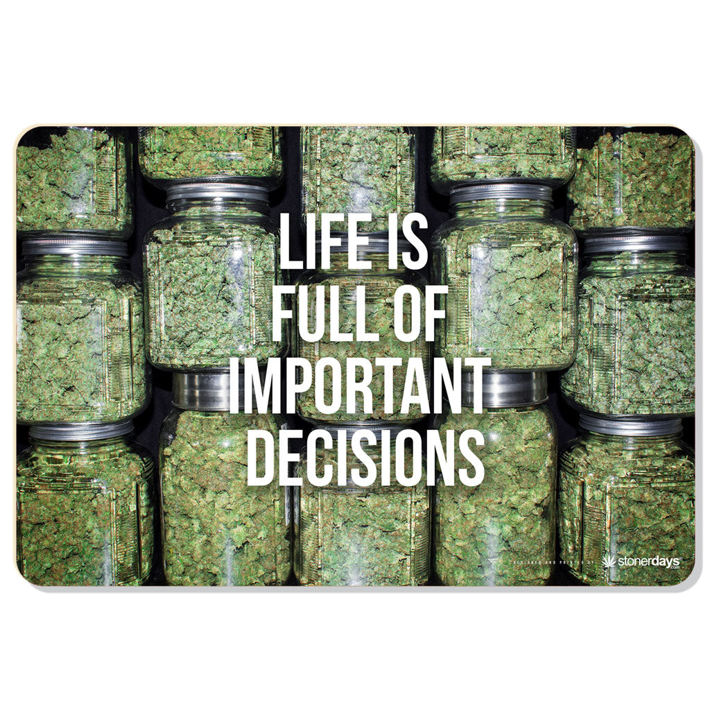 Life Is Full of Important Decisions Dab Mat
