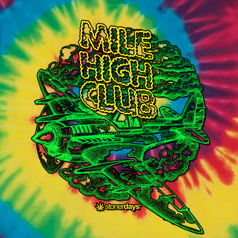 Mile High Club Rainbow Tie Dye Tee