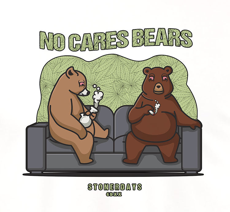 No Cares Bears White Tee