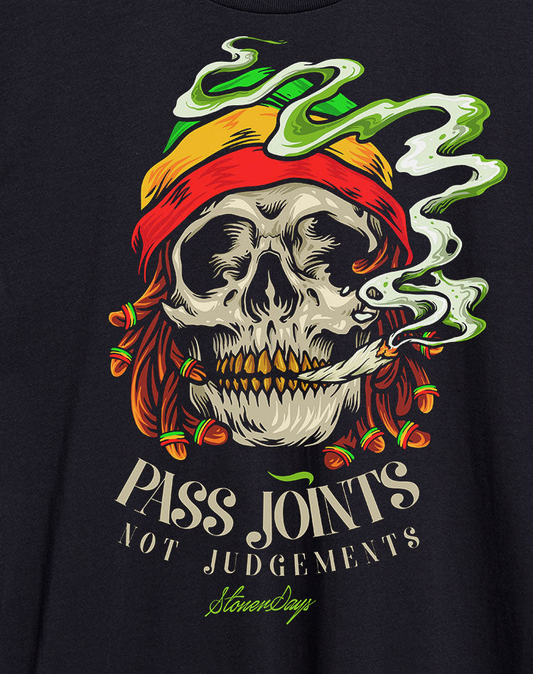 Pass Joint Not Judgements Crop Top Hoodie