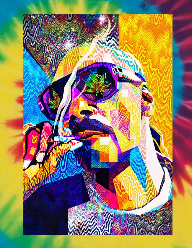 Pop Art Snoop Tie Dye