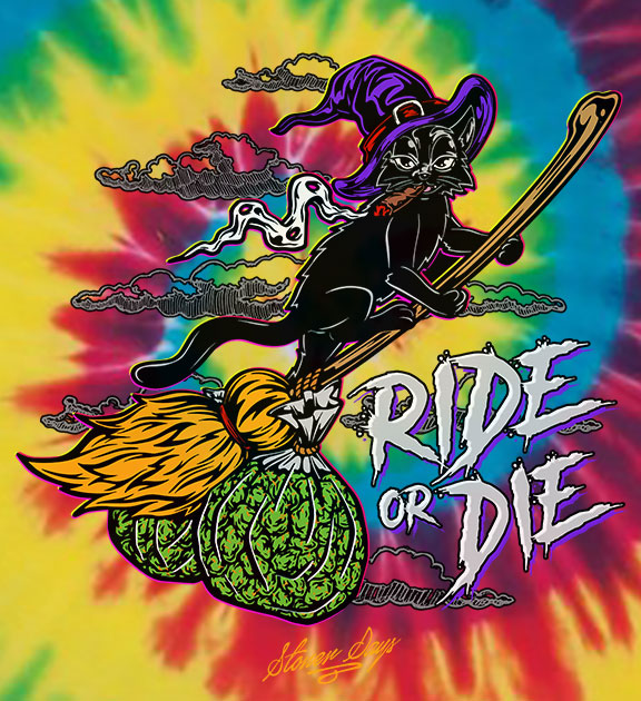 Ride or Die Kitty Tie Dye Tee