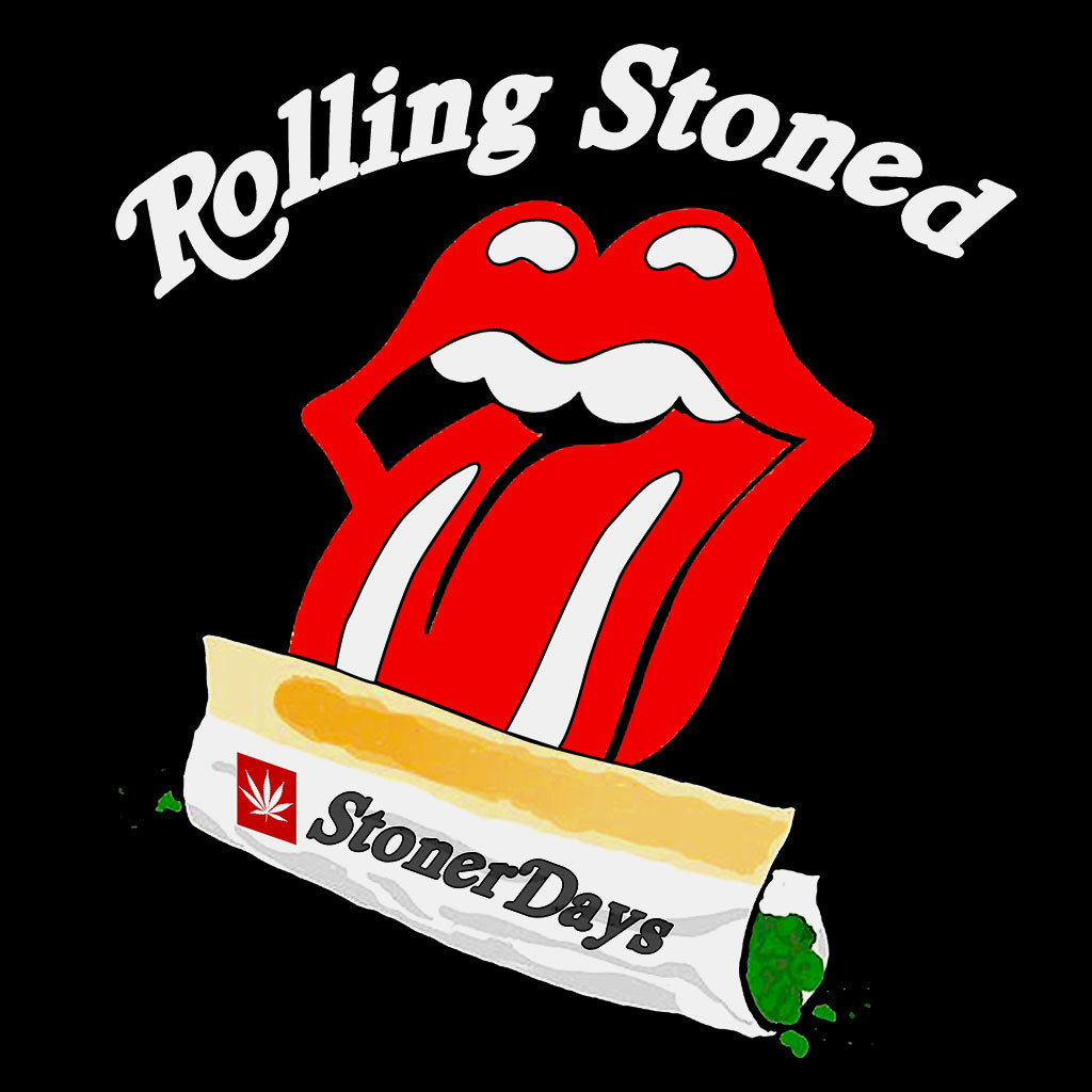 Rolling Stoned Crop Top Hoodie
