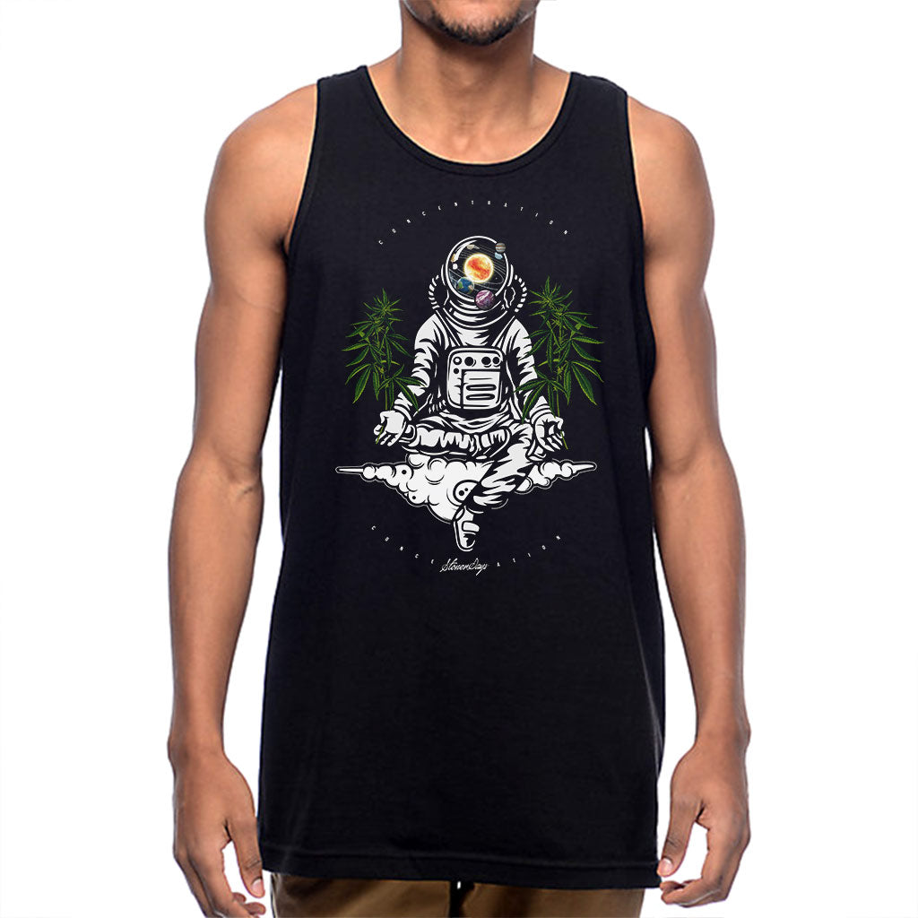 Mens Space Concentration Tank Top