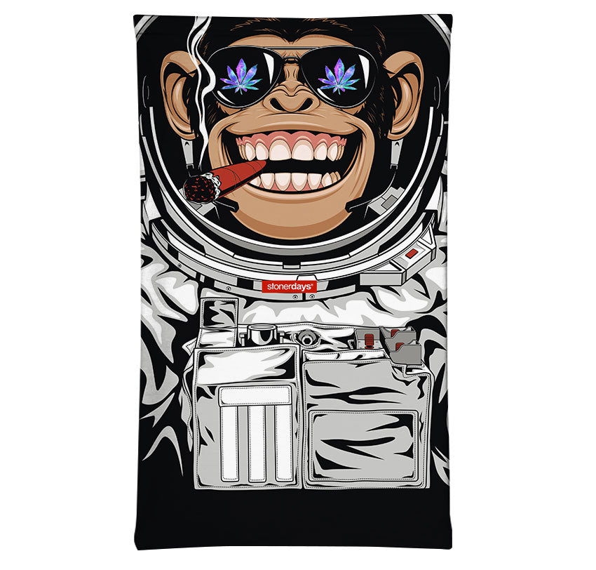 Space Monkey Smoking Blunt Neck Gaiter