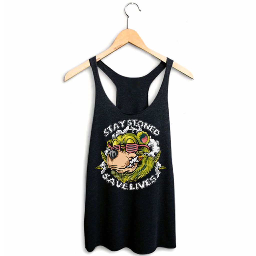 Stay Stoned Save Lives Women's Racerback