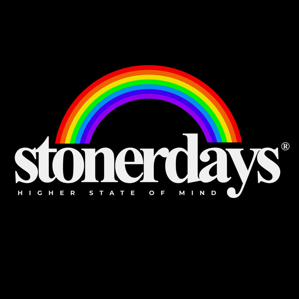 StonerDays Rainbow Crop Top Hoodie