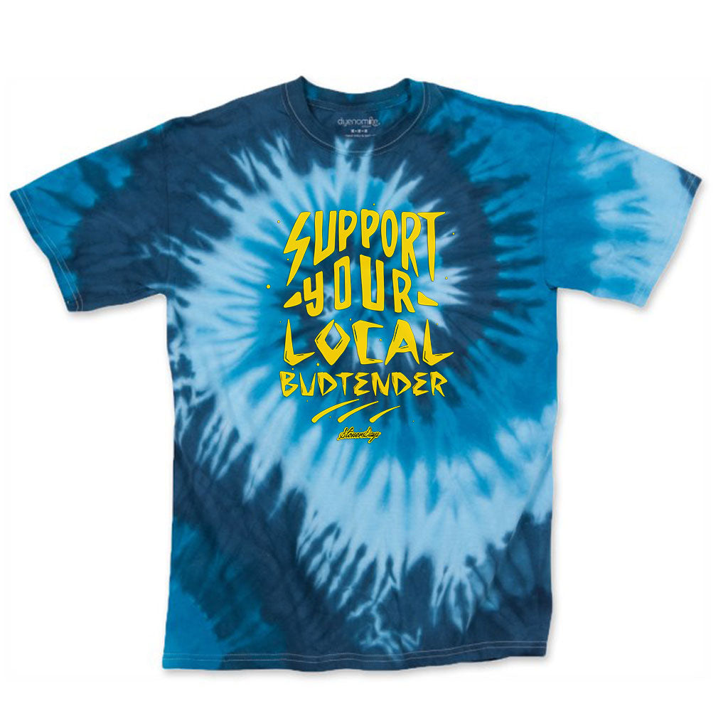 Support Your Local Budtender Blue Tie dye
