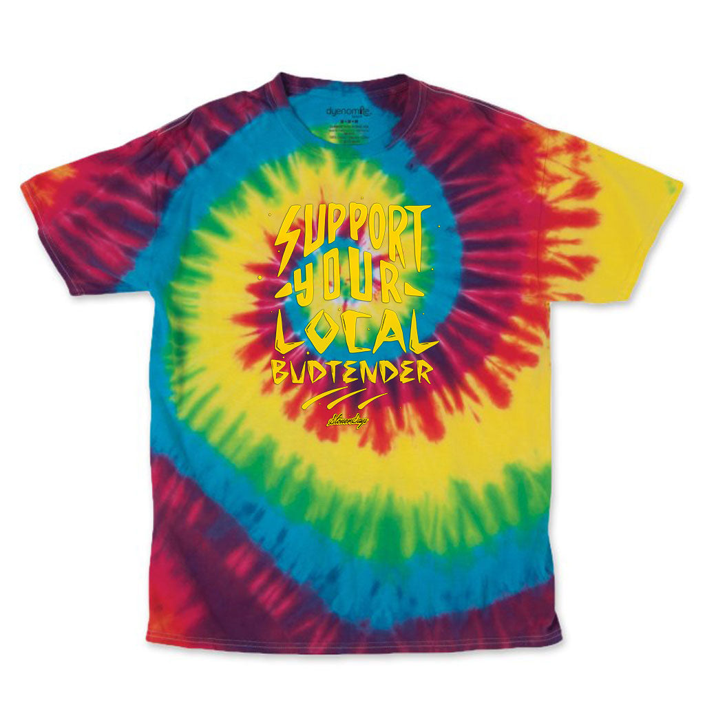 Support Your Local Budtender Tie Dye Tee