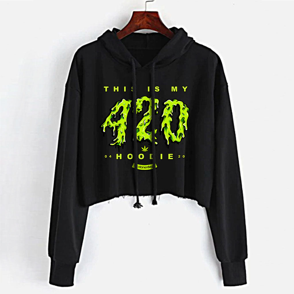 This is my 420 Hoodie Crop Top