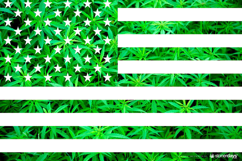 USA Green Flag Dab Mat
