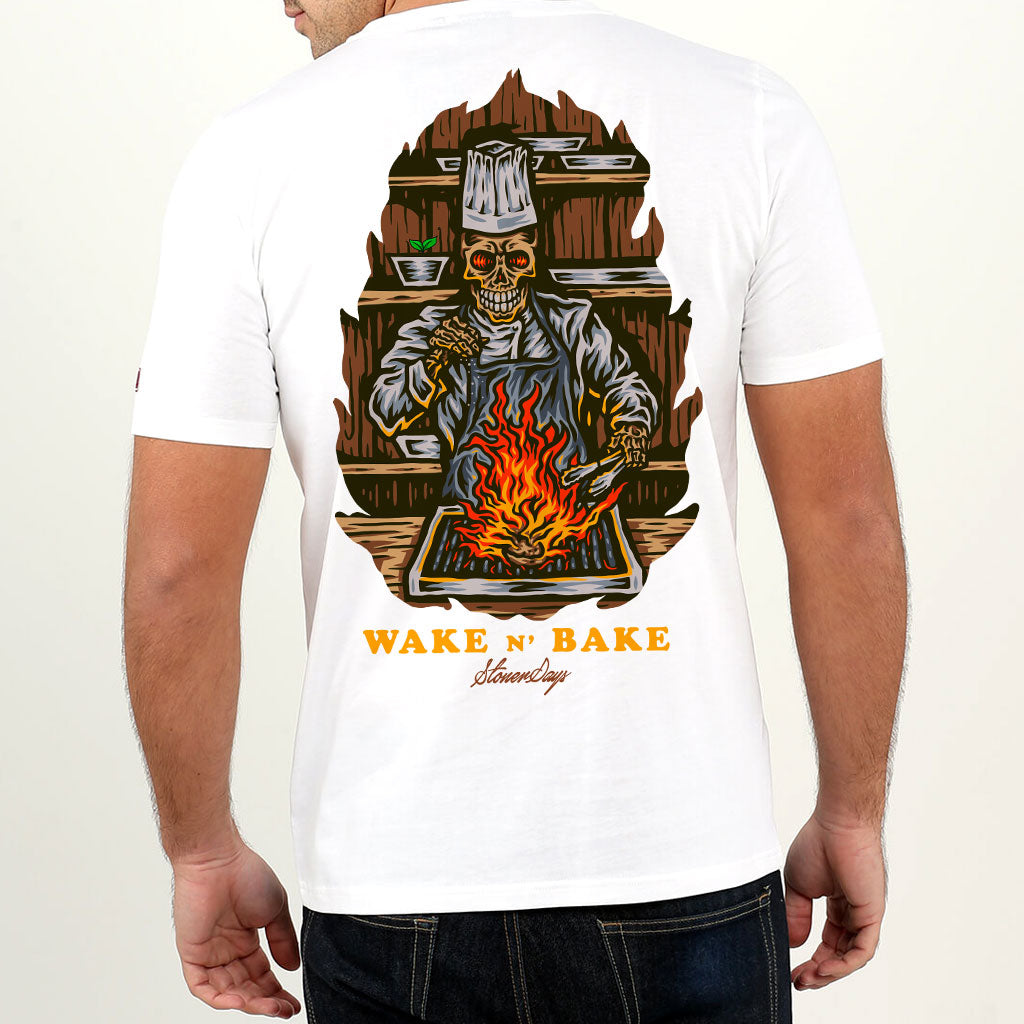 Wake n Bake White Tee – StonerDays