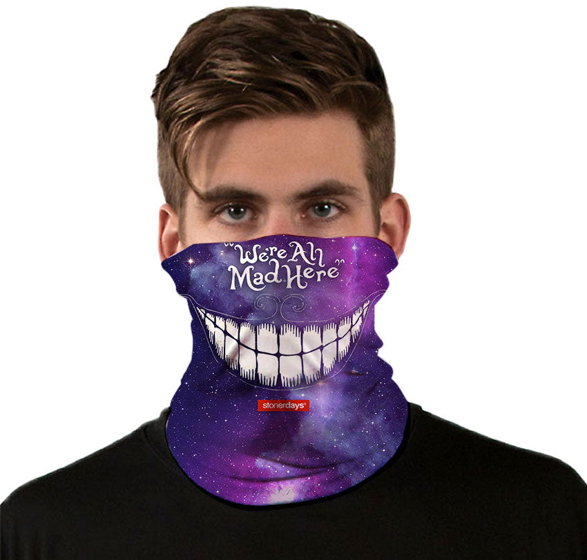 We're All Mad Here Smiling Neck Gaiter