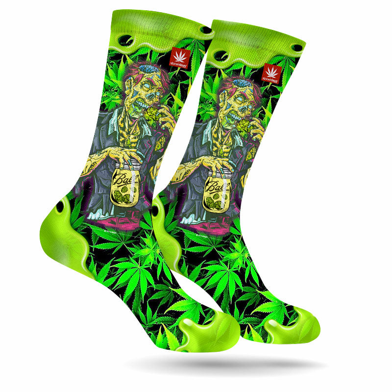 Zooted Zombie Weed Socks
