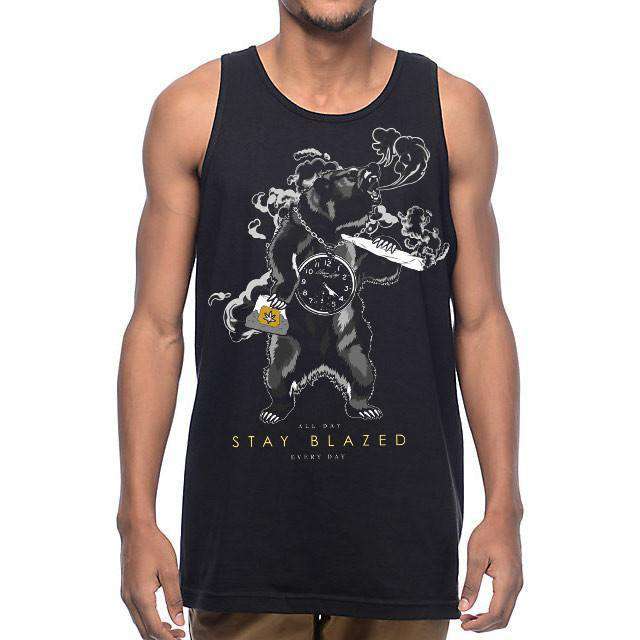 MENS BEAR STAY BLAZED TANK