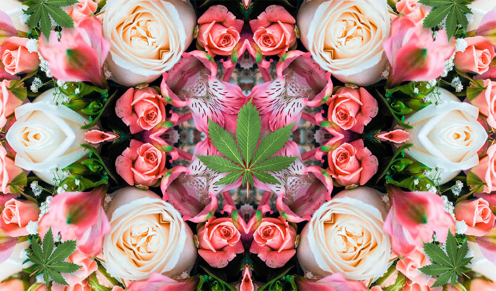Pink Roses Dab Mat