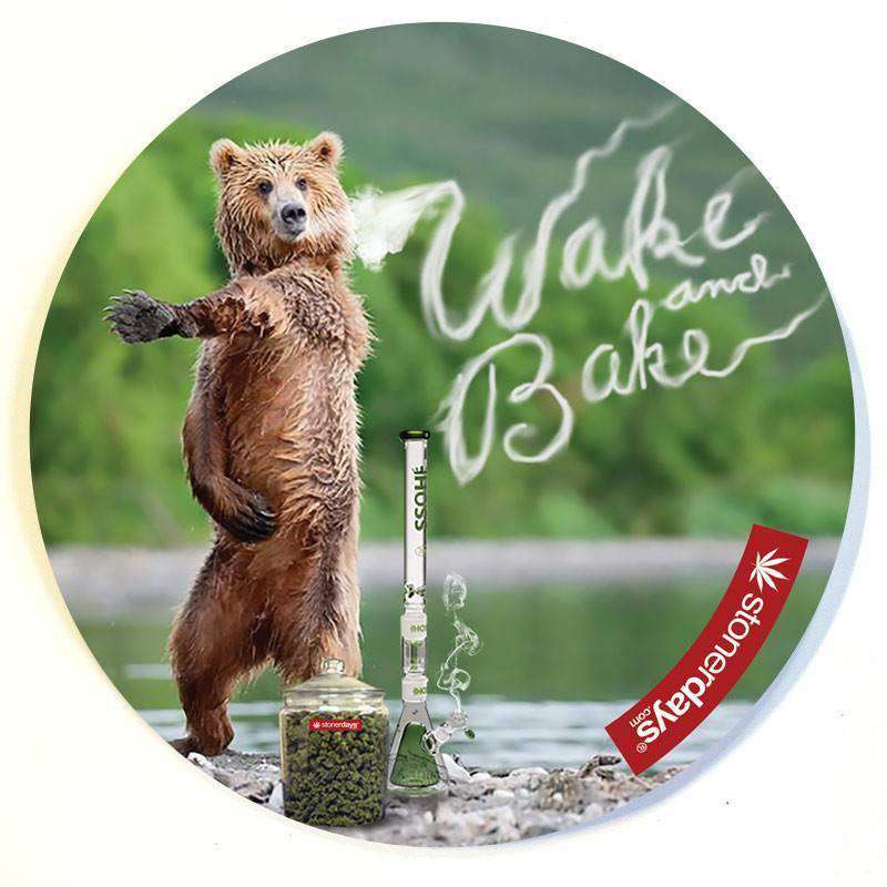 WAKE AND BAKE BEAR DAB MAT